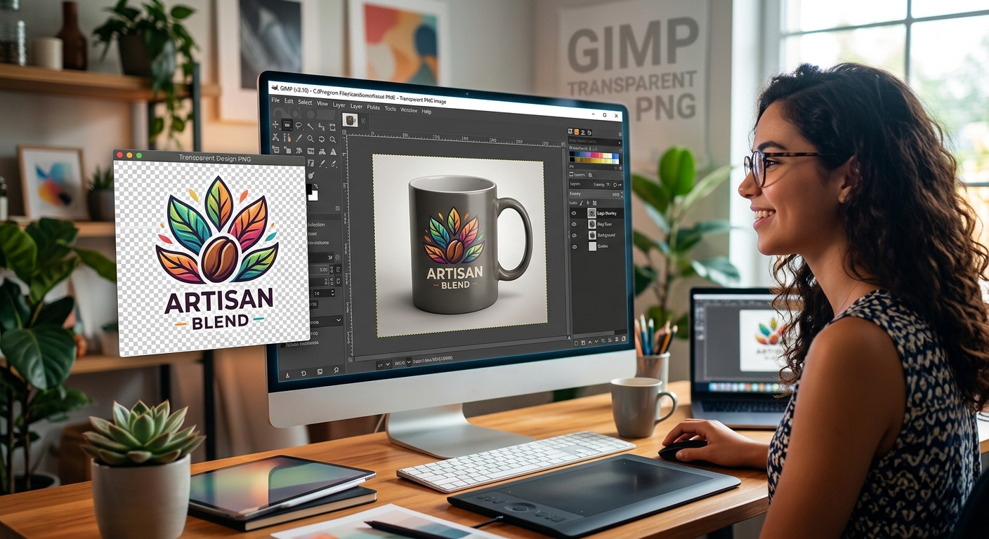 How to Create Product Mockups in GIMP With Transparent PNG Images
